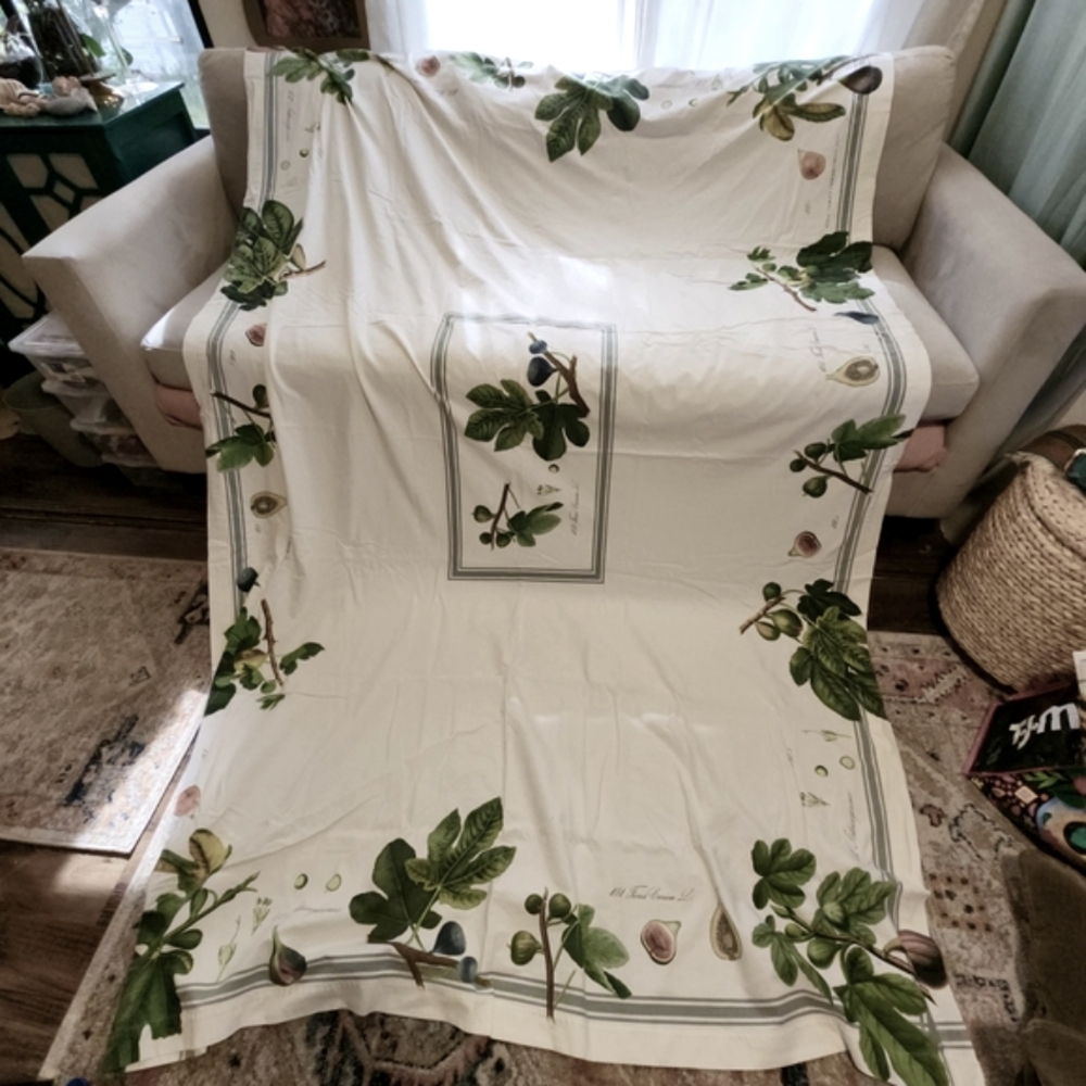 Botanical Fig Print Tablecloth